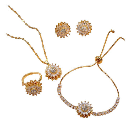 SET DE GIRASOLES 🌻Y FLOR AMARILLA