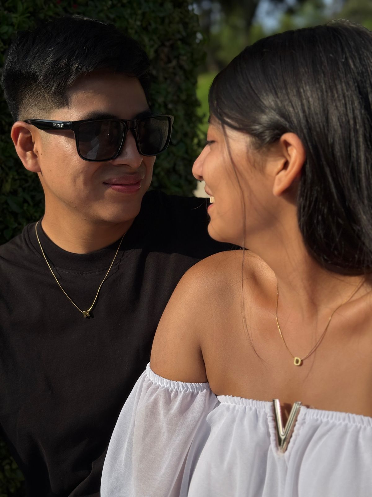 COLLAR PARA PAREJAS CON TUS INICIALES ❤️