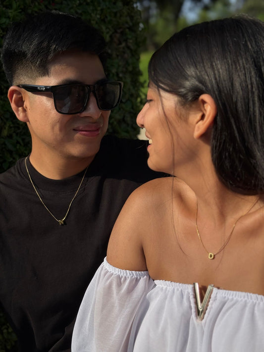 COLLAR PARA PAREJAS CON TUS INICIALES ❤️
