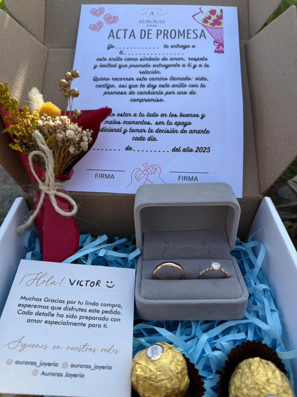 ANILLO DE PROMESA PARA AMBOS 💍❤️