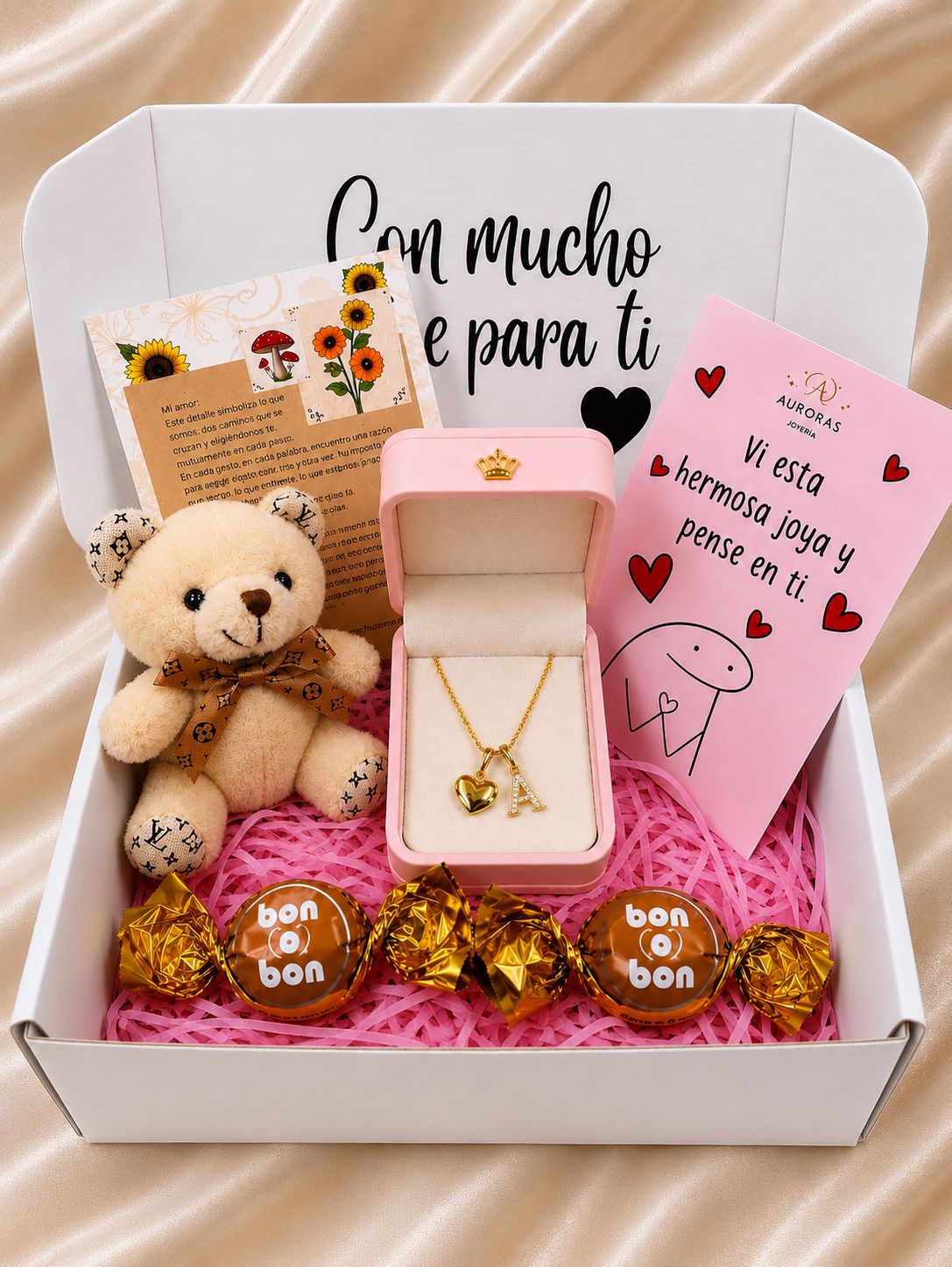 COLLAR CORAZON CON TU INICIAL 💓😊